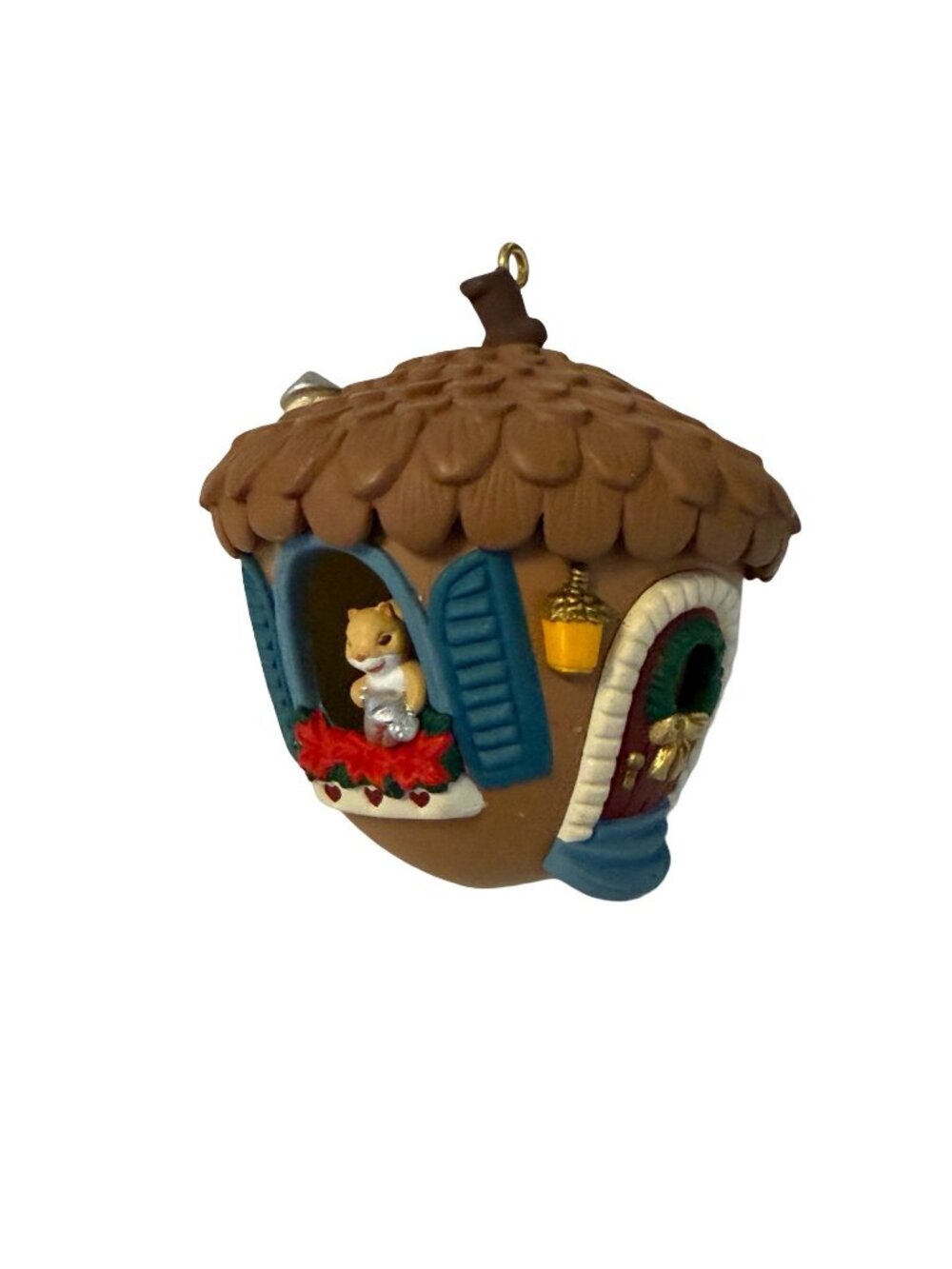 1994 Hallmark Keepsake Squirrel Acorn House New Home Christmas Ornament QX5663